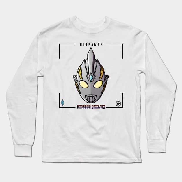 ULTRA HERO TRIGGER (MULTI TYPE) BLACK Long Sleeve T-Shirt by Ryuki Kento Art